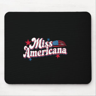 Mousepad Caixa Amarela América 4 De Julho Miss Americana Re