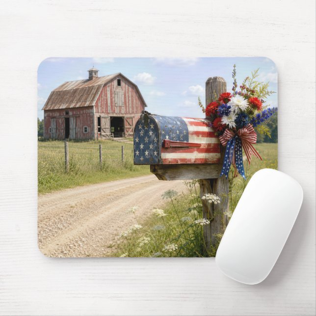 Mousepad Caixa de Correio Patriótica Country (Com mouse)
