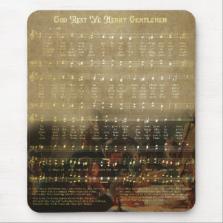 Mousepad Caixa de Lembranças de Madeira com Partituras de N