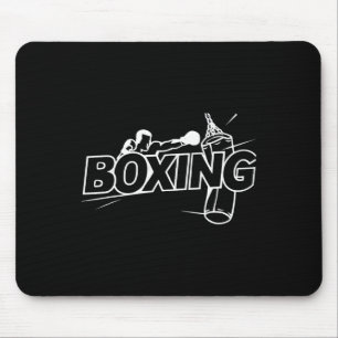 Mousepad Caixa de Lutadores de Boxe Kickboxing Amante do Bo