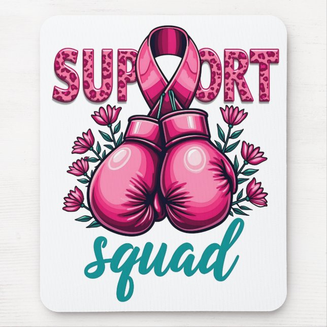 Mousepad Caixa de Luvas de Consciência do Cancer de Mama de (Frente)