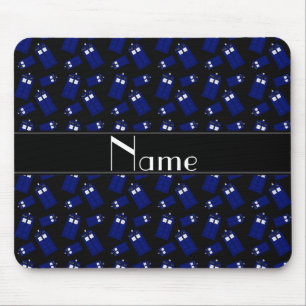 Mousepad Caixa de polícia preta conhecida personalizada