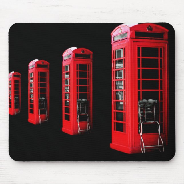 Mousepad Caixa de Telefone Vermelho (Frente)