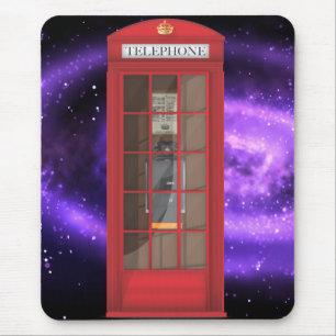 Mousepad Caixa de Telefone Vermelho