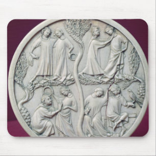 Mousepad Caixa do espelho que descreve as cenas courtly,