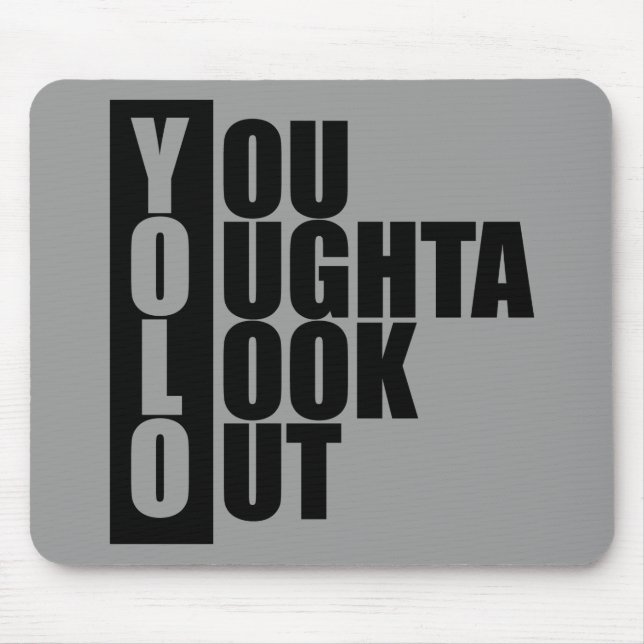 Mousepad Caixa do vertical de YOLO (Frente)