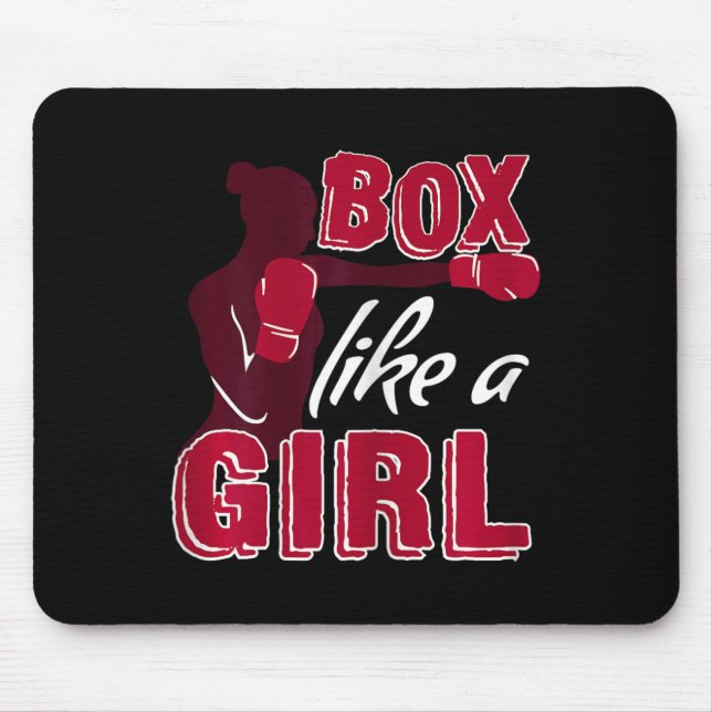 Mousepad Caixa Feminina Como Uma Garota Presente Engraçado  (Frente)
