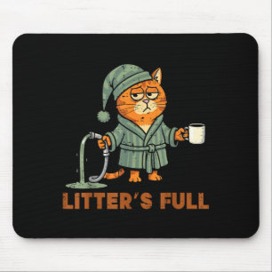 Mousepad Caixas de Areia de Gatos Cheias Dito Divertido Hum