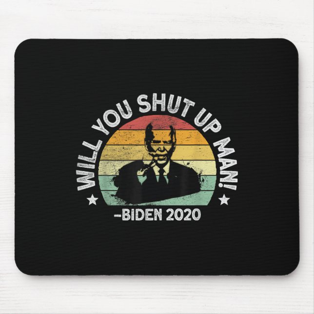 Mousepad Cala-Te, Homem - Trump Biden Debate 2020 Qu (Frente)