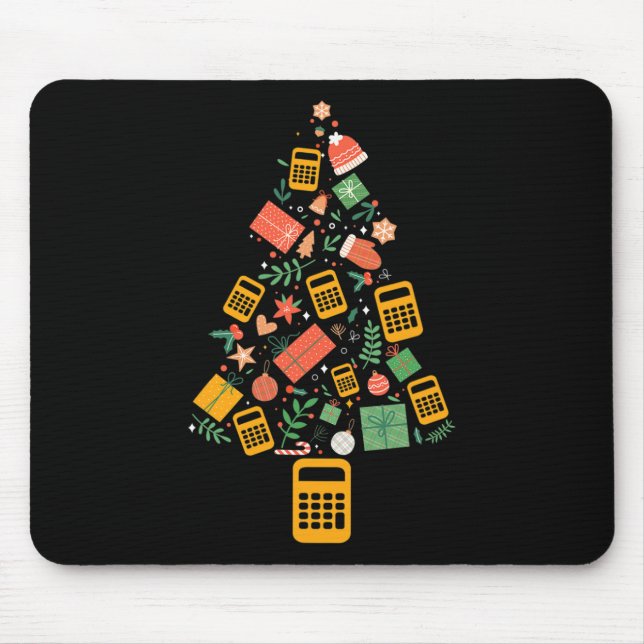Mousepad Calculadora de Contador de Natal Financeira Chris (Frente)
