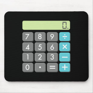 Mousepad Calculadora Halloween Figurume Matemática Geek Leg