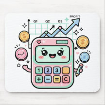 Calculadora Pastel Kawaii Adesivo de Finanças para