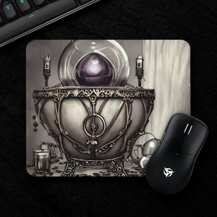 Mousepad Caldeirão de Ornamentado de prata com esfera de cr