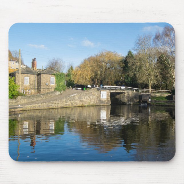 Mousepad Calder and Hebble Navigation. Salterhebble Locks (Frente)