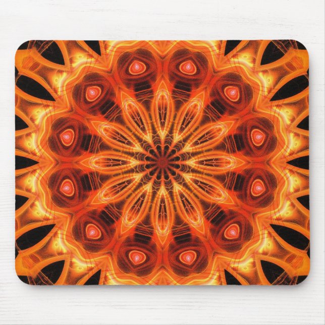 Mousepad Caleidoscópio alaranjado 05 (Frente)