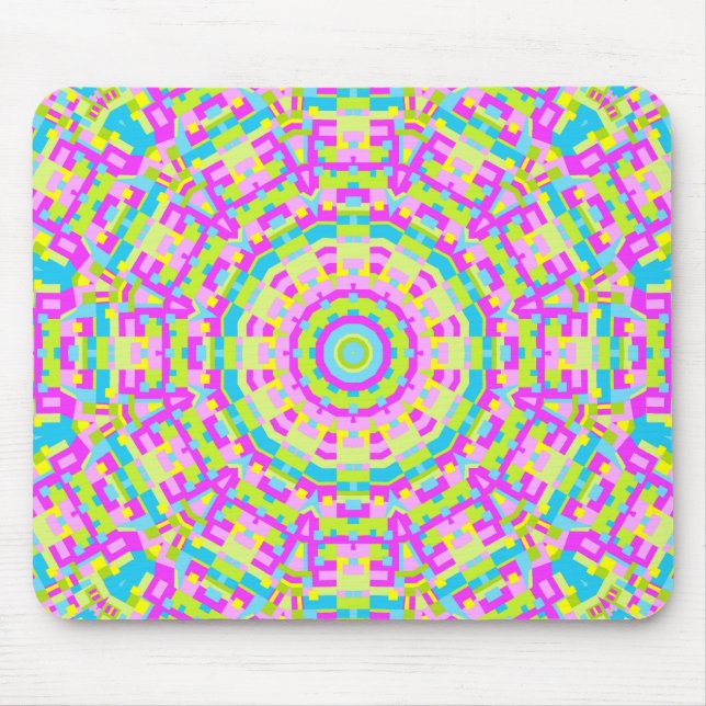 Mousepad Caleidoscópio Colorido 03 (Frente)