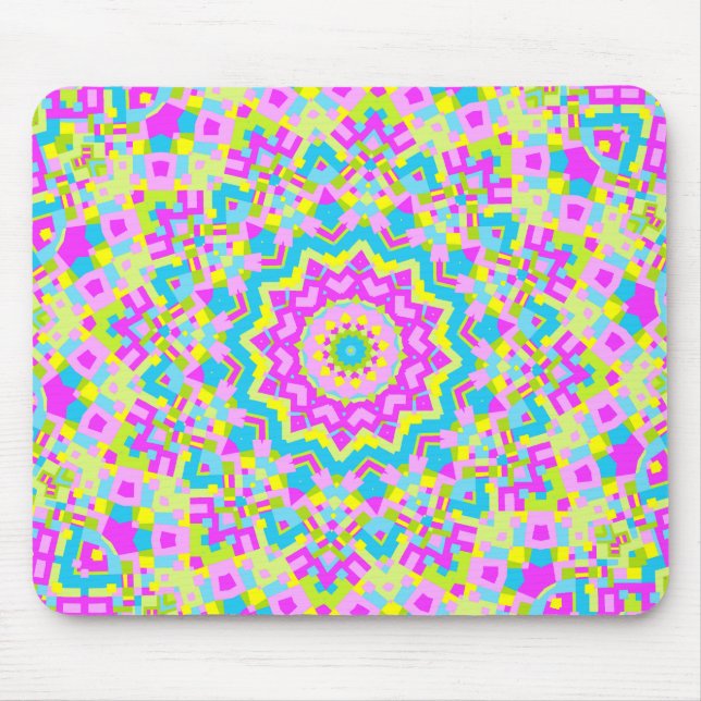 Mousepad Caleidoscópio Colorido 04 (Frente)