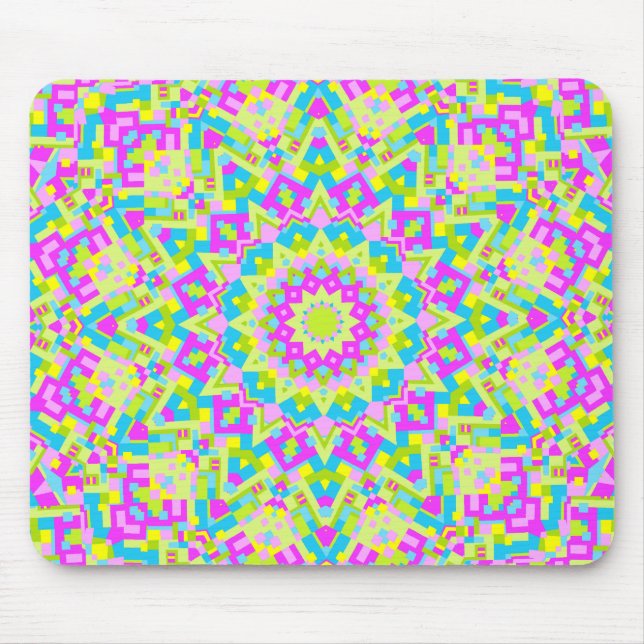 Mousepad Caleidoscópio Colorido 07 (Frente)