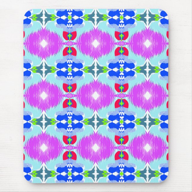 Mousepad Caleidoscópio Flor Azure (Frente)