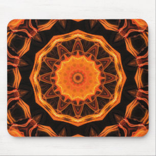 Mousepad Caleidoscópio Laranja 01