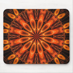 Mousepad Caleidoscópio Laranja 02