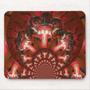 Mousepad Caleidoscópio Língua Impressão de Arte/Gráfico