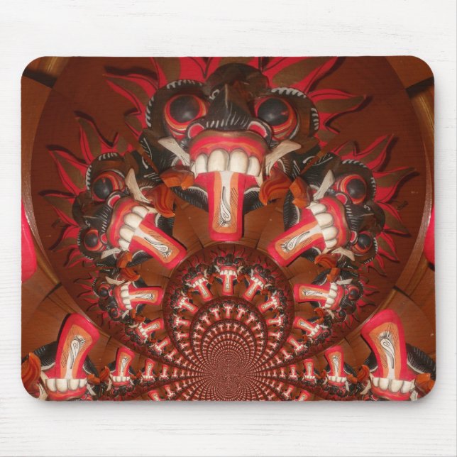 Mousepad Caleidoscópio Língua Impressão de Arte/Gráfico (Frente)
