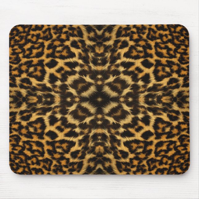 Mousepad Caleidoscópio Pele-Pele-Leopardo (Frente)