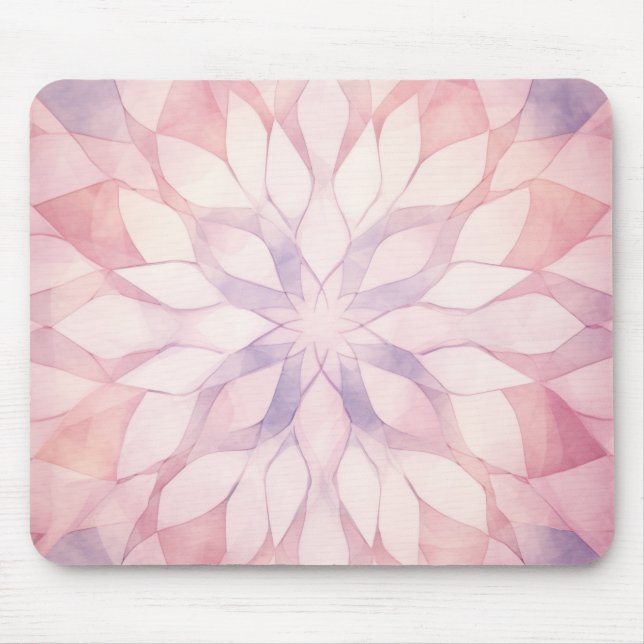 Mousepad Caleidoscópio Rosa (Frente)