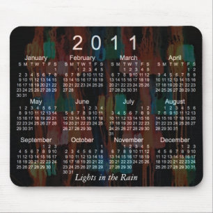 Mousepad Calendário 2011 abstrato