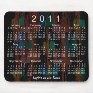 Mousepad Calendário 2011 abstrato