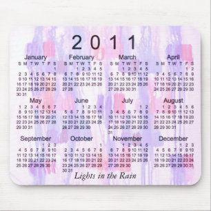 Mousepad Calendário 2011 abstrato