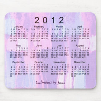 Mousepad Calendário 2012 abstrato
