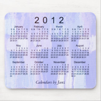 Mousepad Calendário 2012 abstrato