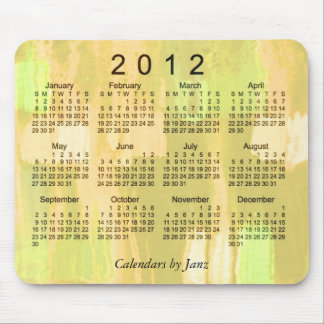 Mousepad Calendário 2012 abstrato