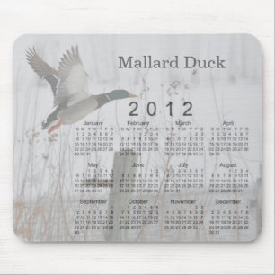 Mousepad Calendário 2012 do pássaro
