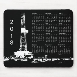 Mousepad Calendário 2018 do local do equipamento de
