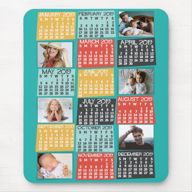 Mousepad Calendário 2019 (Consulte Descrição de Nova Versão (Frente)