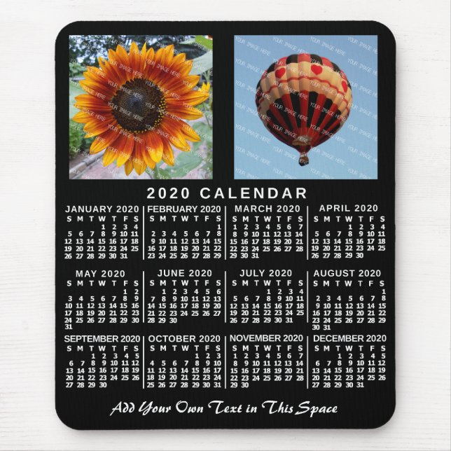 Mousepad Calendário 2020 (Consulte Descrição de Nova Versão (Frente)