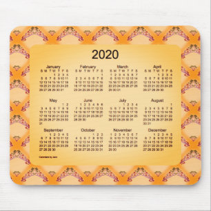 Mousepad Calendário 2020: Janz Art Nouveau Sangria