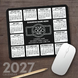 Mousepad Calendário 2023 com logotipo, Informações de conta