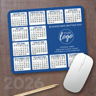 Mousepad Calendário 2023 com logotipo, Informações de conta