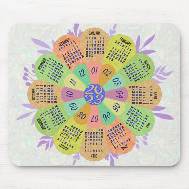 Mousepad Calendário 2023 (Consulte Descrição da Versão Mais (Frente)