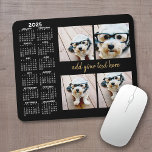 Mousepad Calendário 2024 - 4 texto moderno do script de col<br><div class="desc">Um calendário de 2024 com um lugar para 4 fotos. Você pode adicionar um nome,  um monograma ou outro texto personalizado. O calendário é desordenado e fácil de ler. Você pode alterar a cor de fundo se clicar no link personalizar e ir para a área de design avançada.</div>