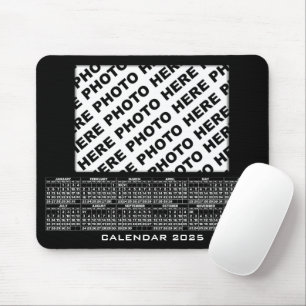 Mousepad Calendário 2025 Adicionar 1 Fotos Bloco de Mão Pre