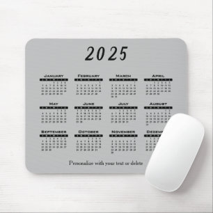 Mousepad Calendário 2025 - Ano
