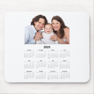 Mousepad Calendário 2025 com Foto Personalizada