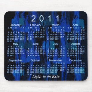 Mousepad Calendário Abstrato de 2011