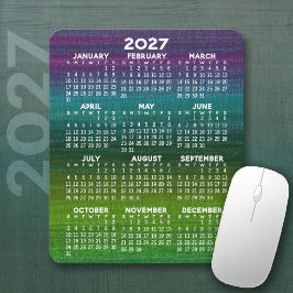 Mousepad Calendário Abstrato Moderno Vertical 2027