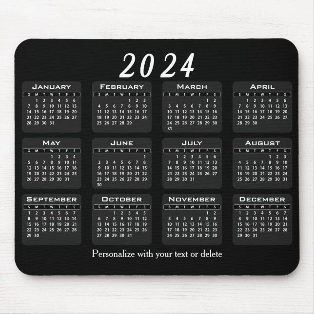 Mousepad Calendário - Ano (Frente)